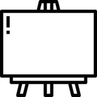 canvas trek verf creatief - schets icoon vector