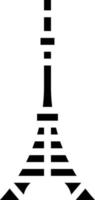 tokyo toren Japan japanners mijlpaal - solide icoon vector