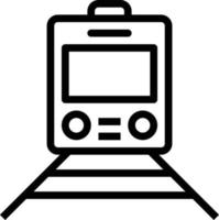vervoer trein spoorweg openbaar vervoer metro - schets icoon vector