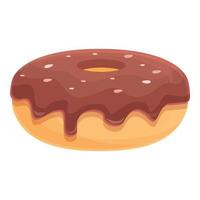 suiker donut icoon tekenfilm vector. zoet taart vector