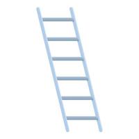 metalen ladder icoon, tekenfilm stijl vector