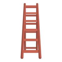 huis houden ladder icoon, tekenfilm stijl vector