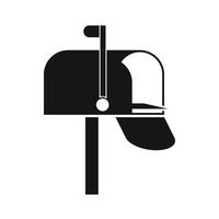 mail doos icoon, gemakkelijk stijl vector