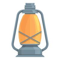 kerosine licht lamp icoon, tekenfilm en vlak stijl vector