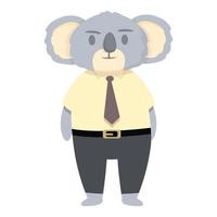 elegant koala icoon tekenfilm vector. grappig dier vector