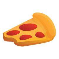 beet pizza plak icoon, tekenfilm stijl vector