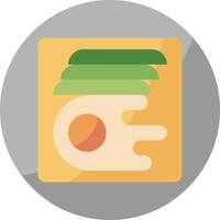 geroosterd brood ei cafe restaurant avocado - vlak icoon vector