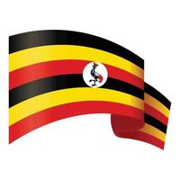 vrijheid Oeganda icoon tekenfilm vector. vlag dag vector