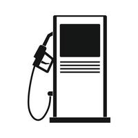 gas- station icoon, gemakkelijk stijl vector
