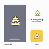 springen weg teken bedrijf logo app icoon en plons bladzijde ontwerp creatief bedrijf app ontwerp elementen vector