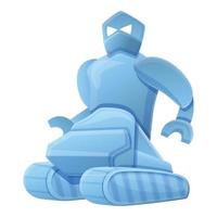 rups- robot icoon, tekenfilm stijl vector