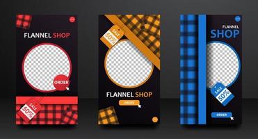 set van verticale banners vector