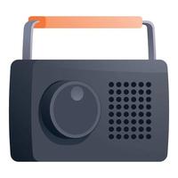 portable radio icoon, tekenfilm stijl vector