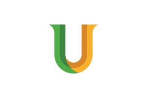 letter u abstract logo vector