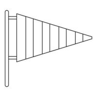 wind richten icoon, schets stijl. vector