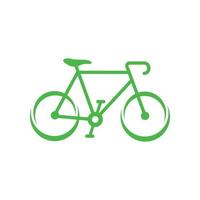 groen fiets icoon, gemakkelijk stijl vector