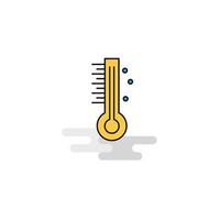 vlak thermometer icoon vector