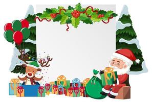 geïsoleerde merry christmas banner vector