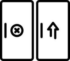 lijn pictogram voor ingang vector