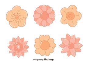 Leuke Hand Getrokken Bloemen Vectoren