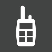 cellulair telefoon glyph omgekeerd icoon vector