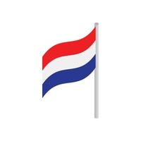 Nederland land vlag icoon vector