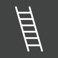 ladder glyph omgekeerd icoon vector