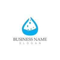 waterdruppel logo sjabloon vector