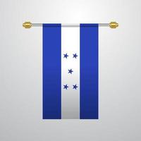 Honduras hangende vlag vector