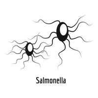 salmonella icoon, gemakkelijk stijl. vector
