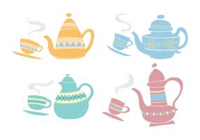 Scandinavian Style Theepot vector