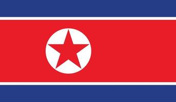 noorden Korea vlag beeld vector