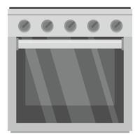 gas- oven icoon, vlak stijl vector