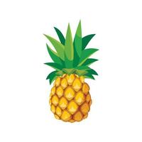 ananas icoon in tekenfilm stijl vector