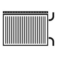 modern radiator icoon, gemakkelijk stijl vector