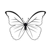vlinder icoon, gemakkelijk stijl vector