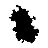 anhui provincie kaart, administratief divisies van China. vector illustratie.