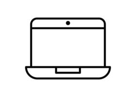 laptop netbook icoon logo ontwerp sjabloon vector geïsoleerd illustratie