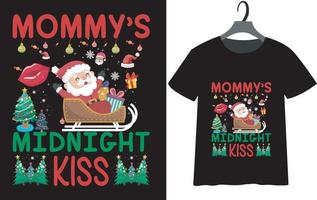 beste ontwerp voor kerstt-shirts vector