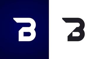 premie brief b logotype ontwerp voor luxe bedrijf bedrijf of persoonlijk branding vector