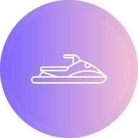 Jet ski vector icoon