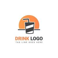 drinken logo vector, geschikt voor cafe logo's. vector