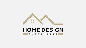 modern huis ontwerp logo ontwerp vector illustratie