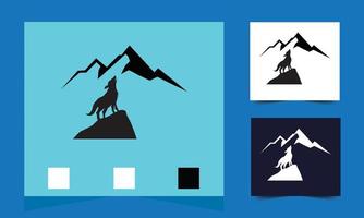 gemakkelijk gehuil artic wild wolf logo symbool vector