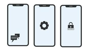 mobiel telefoon icoon. vlak ontwerp stijl. vector illustratie