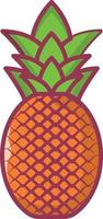 ananas vectorillustratie op een background.premium kwaliteit symbolen.vector iconen voor concept en grafisch ontwerp. vector