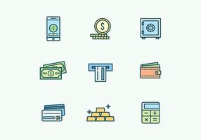 Banking and Finance Icons vector