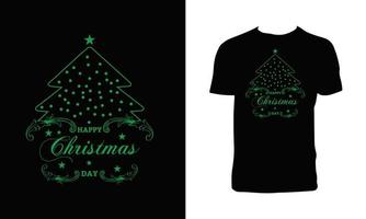 vrolijk Kerstmis decoratief t overhemd ontwerp vector