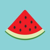 plak van watermeloen icoon, vlak stijl vector