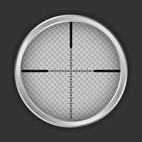 crosshair schot icoon, realistisch stijl vector